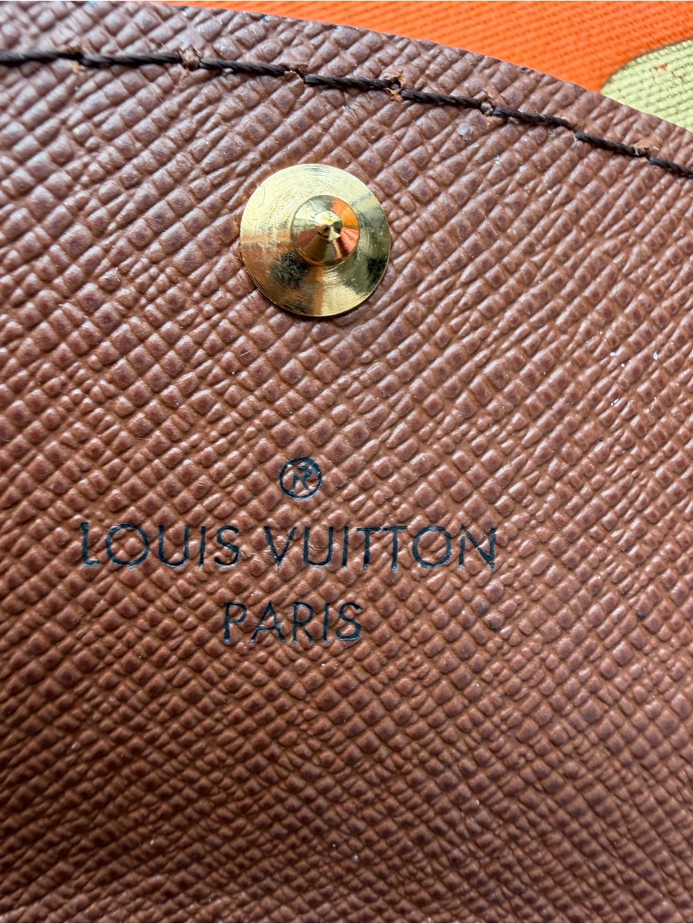 AUTHENTIC Louis Vuitton Monogram Canvas Small Wallet/Pouch/Case - Brown & Gold - Picture 4 of 11